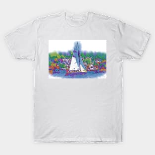 The Purple Sailboat T-Shirt